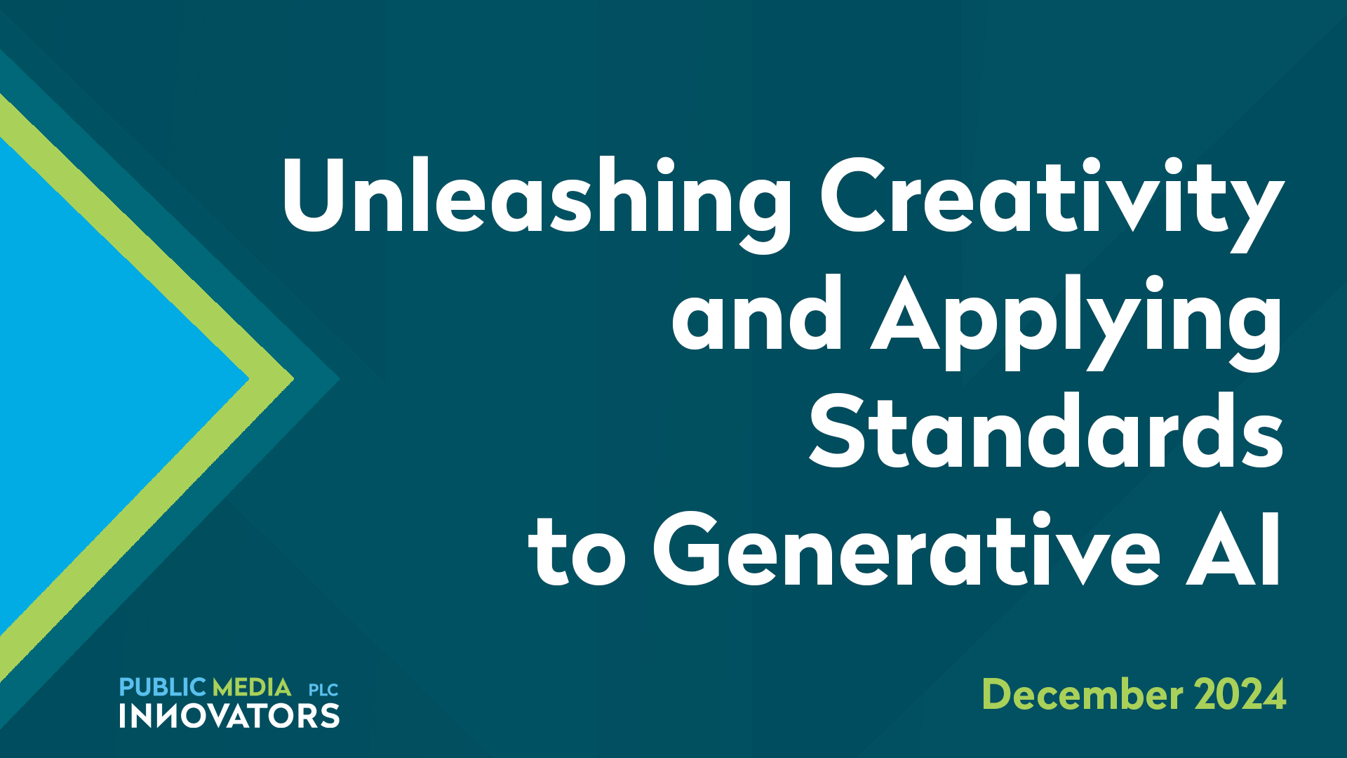 Unleashing Creativity and Applying Standards to Generative AI