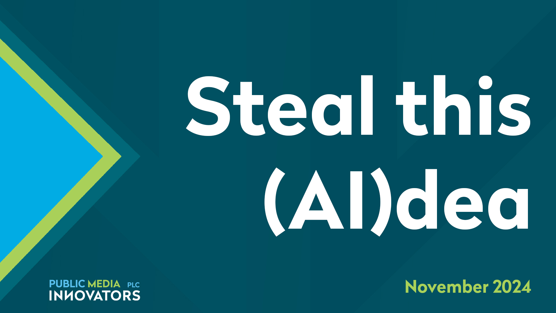 Steal this (AI)dea
